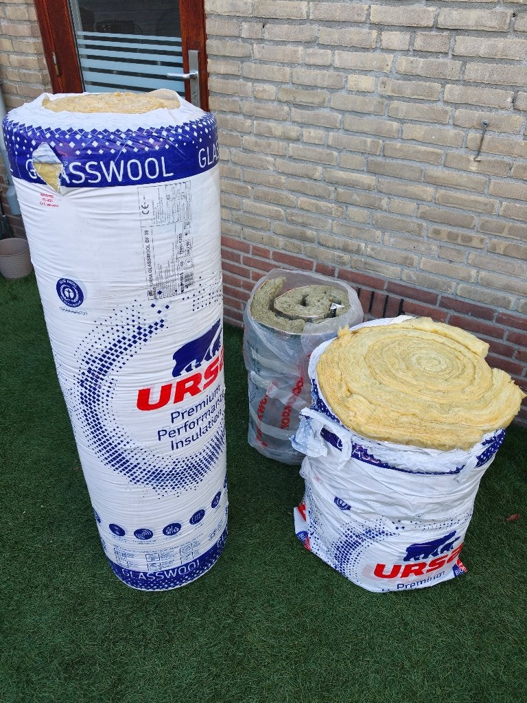 Glasswool, Overige materialen, 4 tot 8 cm, Zo goed als nieuw, 15 m² of meer