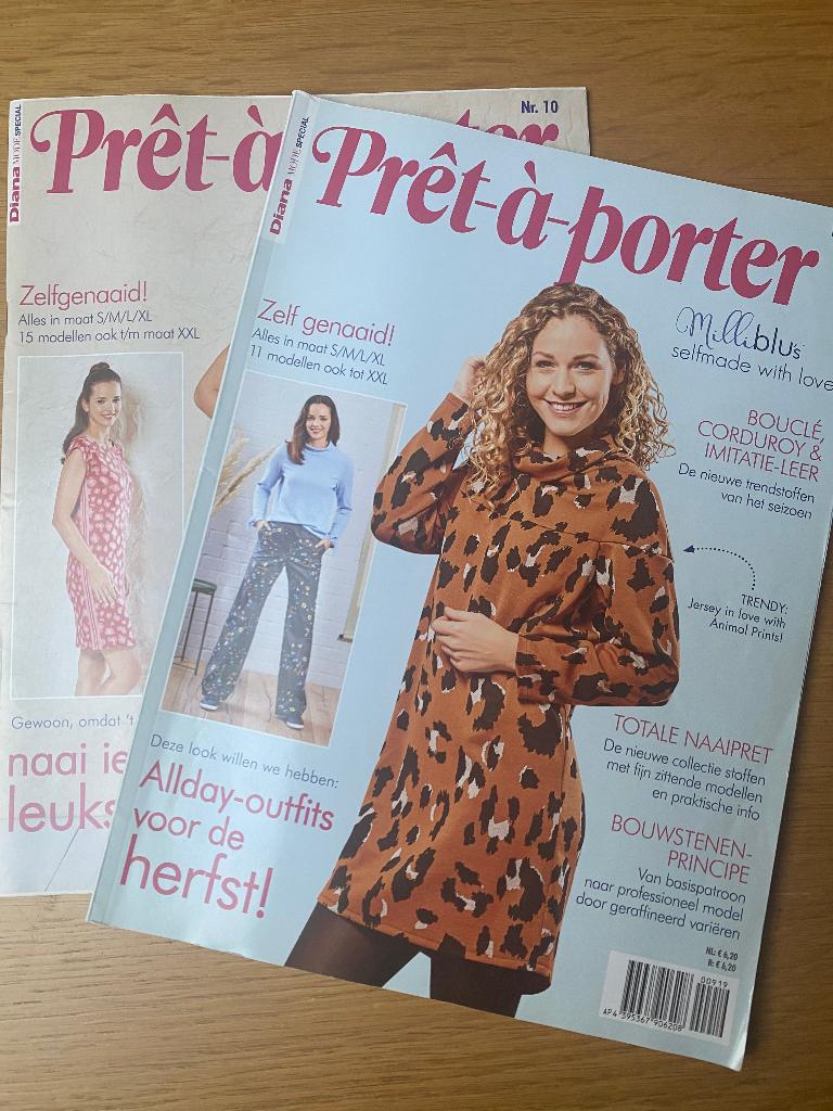 Pret-a-porter x 2 stuks, Hobby en Vrije tijd, Kledingpatronen, Overige merken, Overige typen, Vrouw, Nieuw