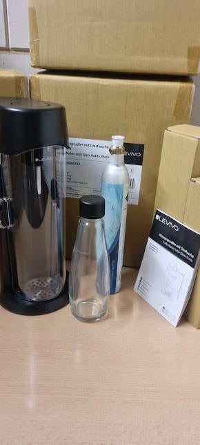 Sodastream / bruiswater machine Levivo – set met glazen fles, Ophalen of Verzenden, Nieuw