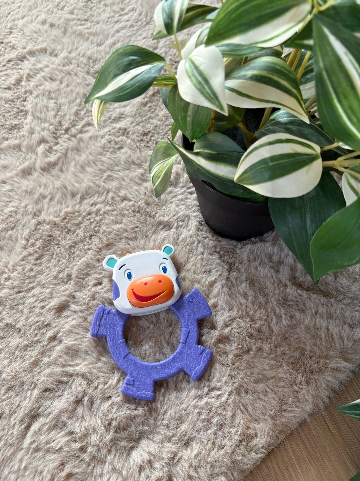 Baby Einstein Rammelaar Koe, Ophalen of Verzenden, Zo goed als nieuw, Rammelaar