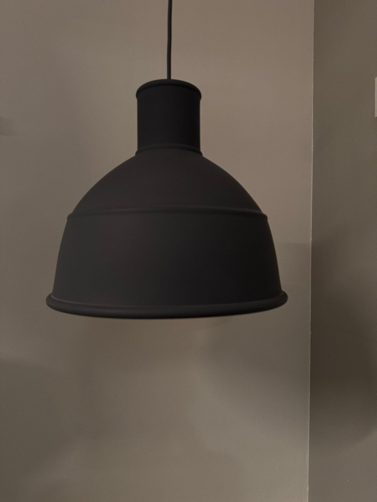 MUUTO unfold design hanglamp - grijs E27 fitting, Overige materialen, Design, Zo goed als nieuw, E27 (groot)