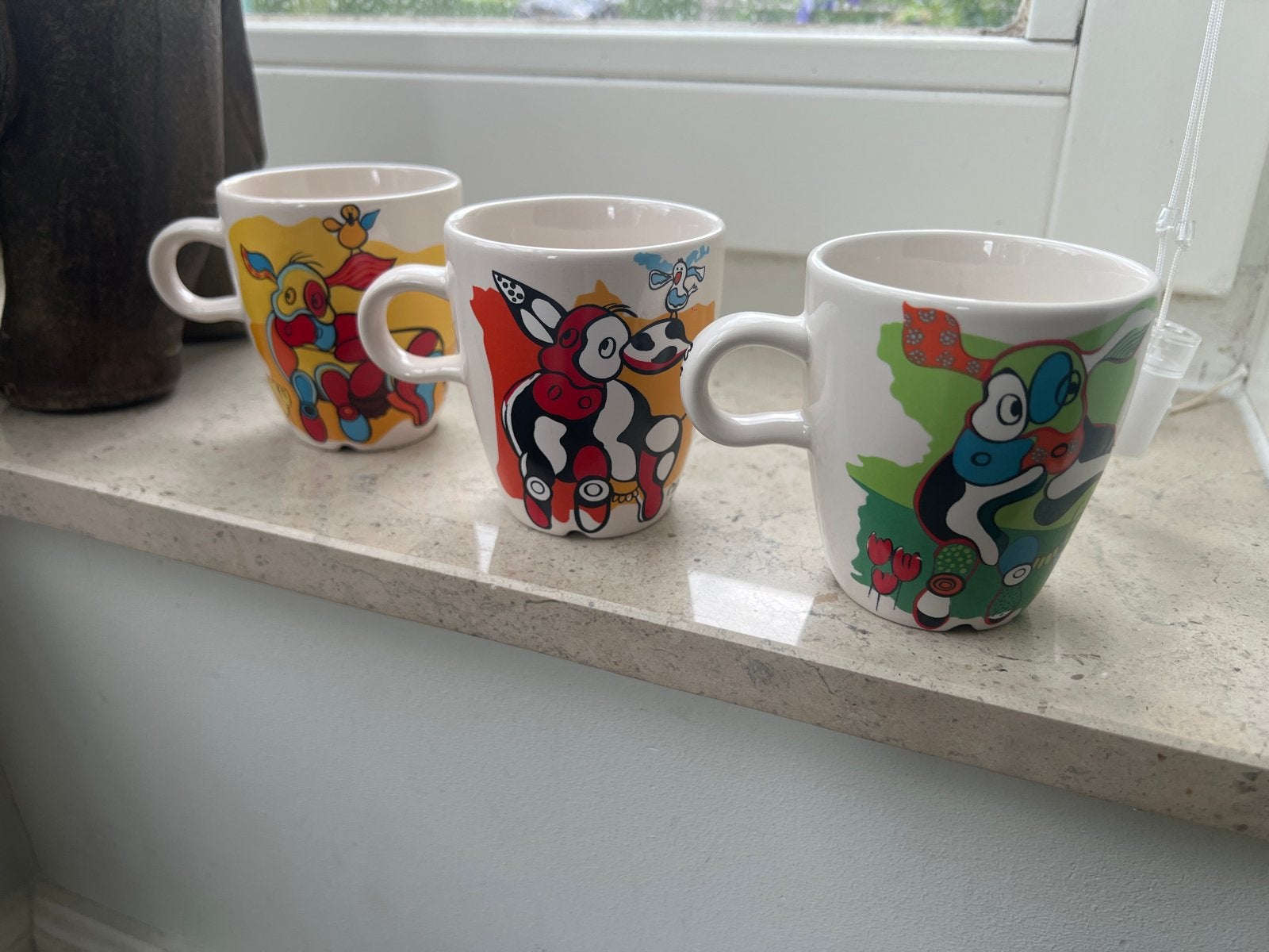 Douwe Egberts Mosa M Rebel mokken design Nikolai Carels, Overige merken, Keramiek, Zo goed als nieuw, Modern