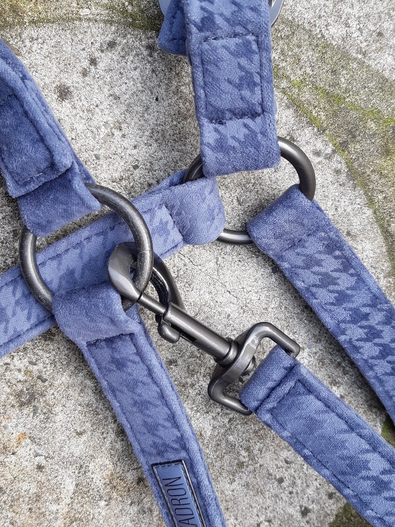 Eskadron halster set Xfull/WE nieuw velvet stamp doveblue, Dieren en Toebehoren, Ophalen of Verzenden, Eskadron, Halster
