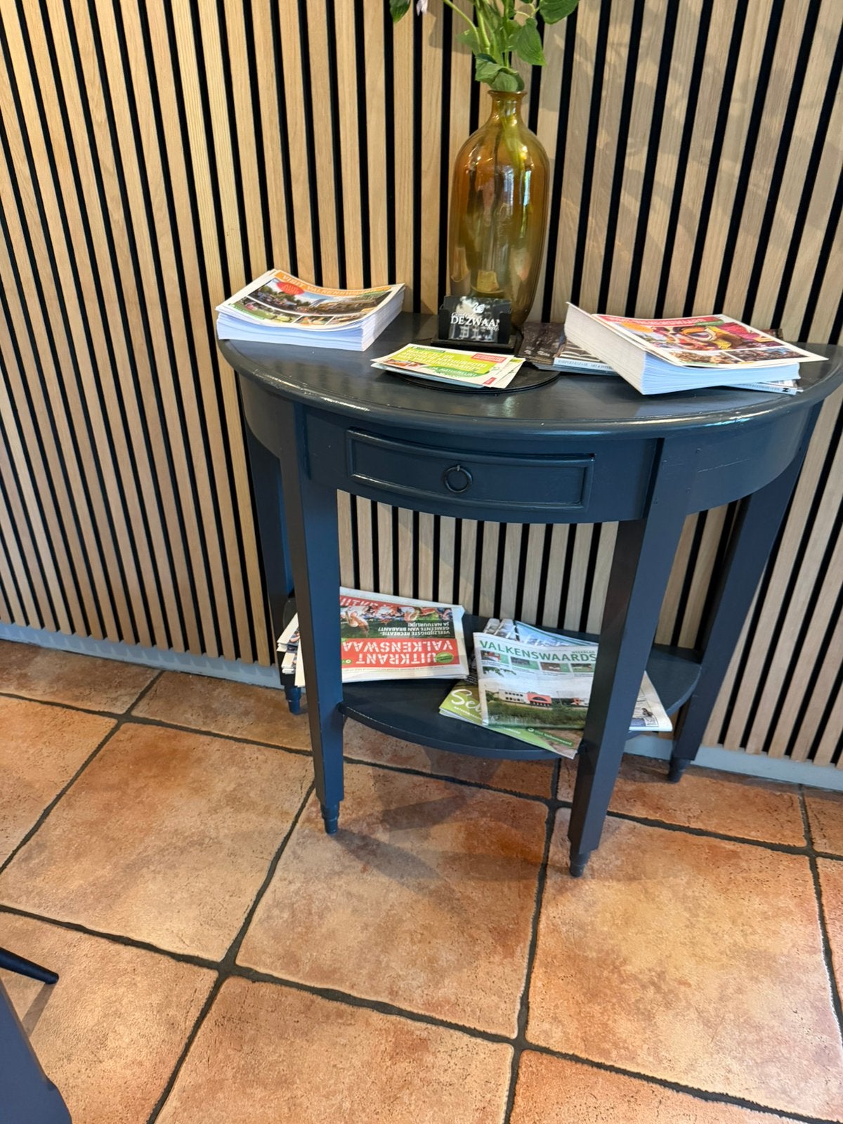 Bijzettafeltje, Minder dan 55 cm, Gebruikt, Rond, Ophalen