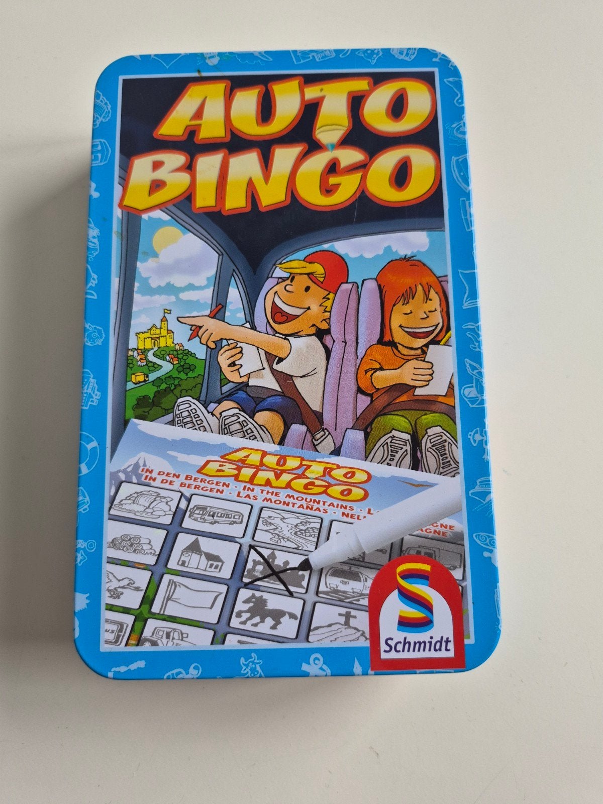 Auto Bingo Reisspel van Schmidt, Hobby en Vrije tijd, Gezelschapsspellen | Bordspellen, Gebruikt, Schmidt, Ophalen of Verzenden