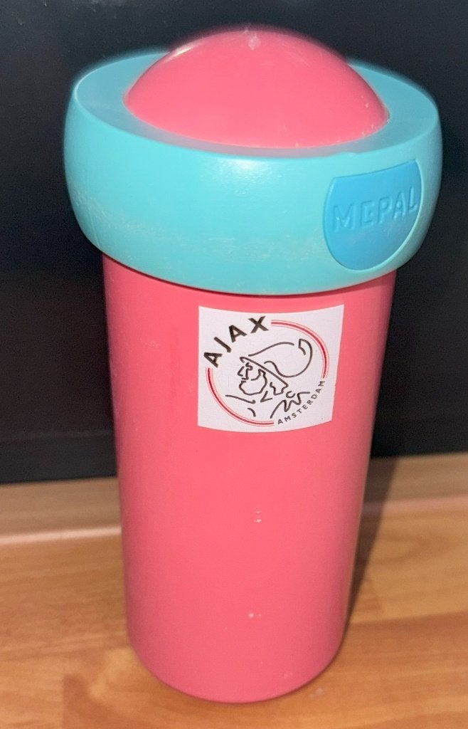 Ajax drinkbeker roze, Ophalen of Verzenden, Gebruikt, Ajax, Overige typen