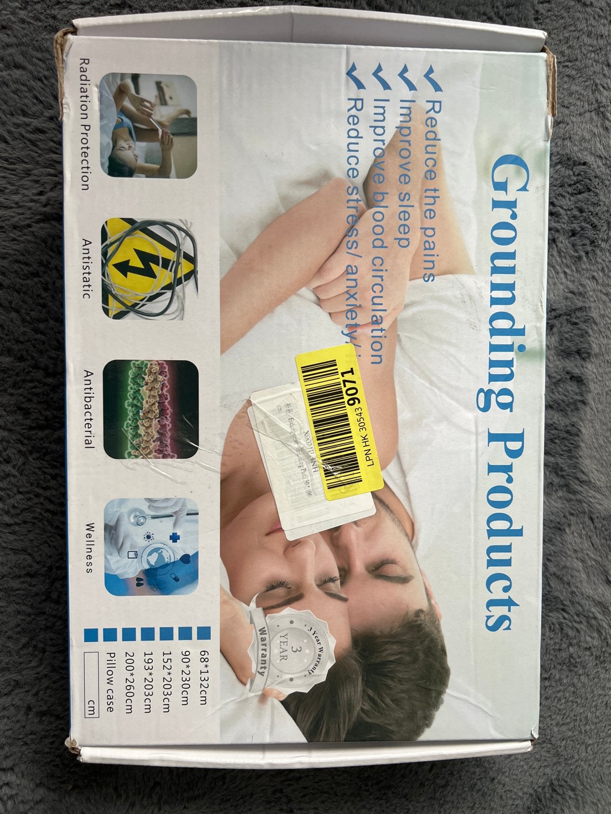 Grounding Producten - Antistatisch, Antibacterieel, Anti-allergisch, Eenpersoons, Zwart, Overige typen