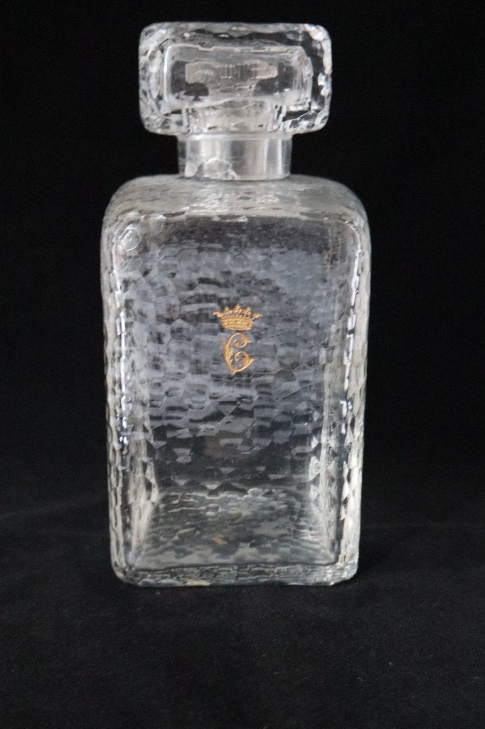 Antiek Art Nouveau Frankrijk lotion fles/karaf c 1900, Ophalen of Verzenden