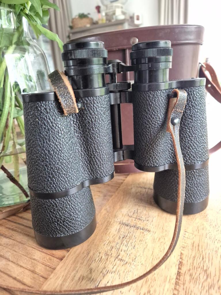 Zeiss / zeis jena 10x50 w 10x50w jenoptem multi coated, Gebruikt, 8 tot 12x, Met hoes of tas, Porro (met knik)