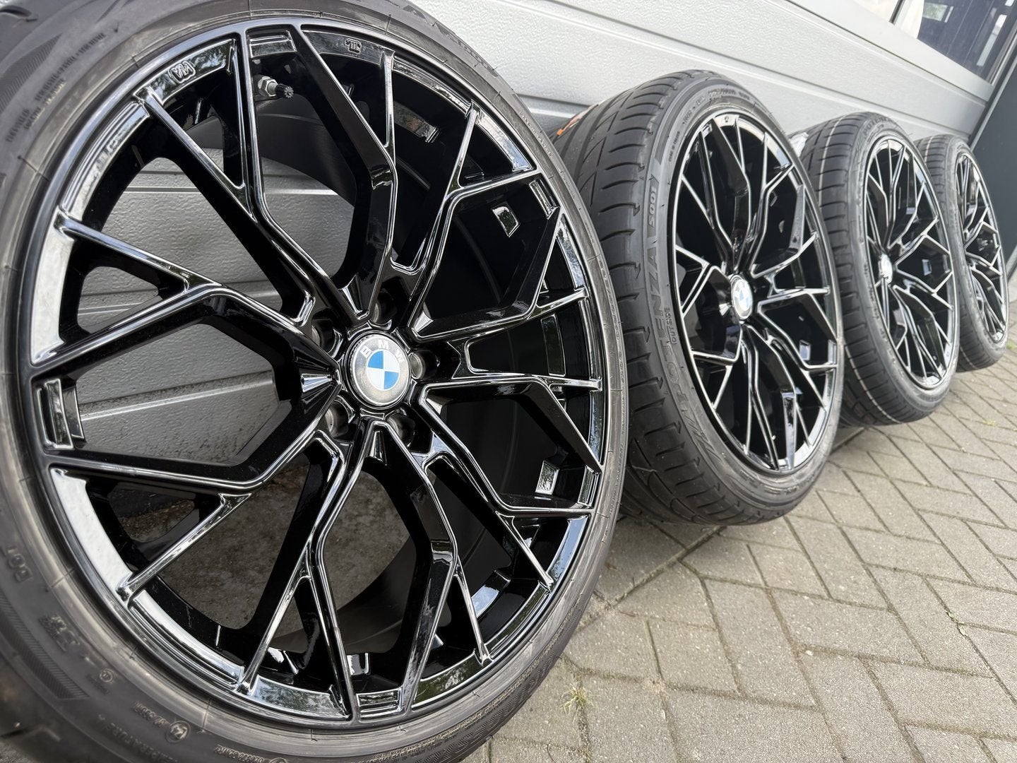 zwarte 19 inc BMW 3 4 serie G20 G21 G22 G23 i4 velgen banden, Auto-onderdelen, 19 inch, -, -, Banden en Velgen