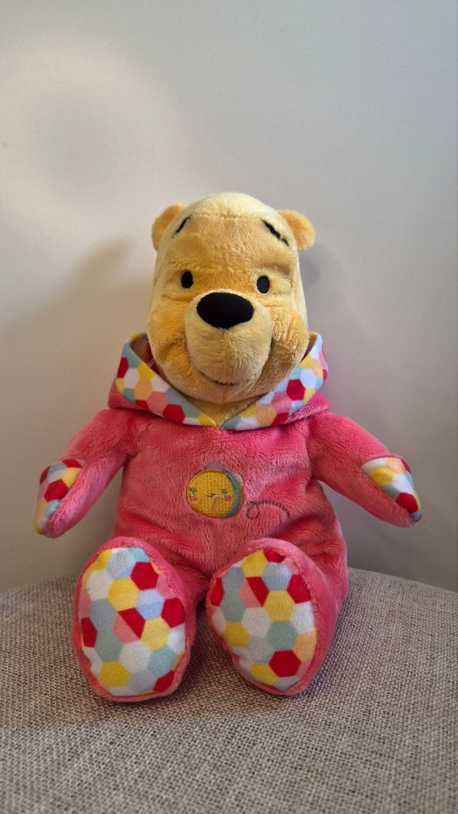 Disney Winnie de Poeh knuffel roze pakje Nicotoy, Disney, Beer, Ophalen of Verzenden, Zo goed als nieuw