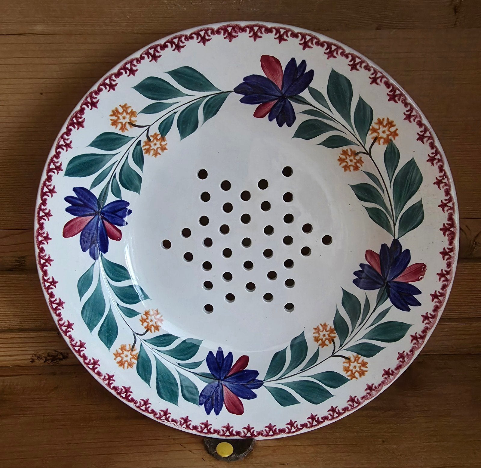 VERKOCHT Fruittest Oud boerenbont, Antiek en Kunst, Antiek | Servies los, Ophalen of Verzenden