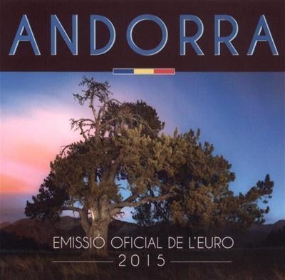 BU set Andorra 2015 Blister - 1 cent tm 2 euro, Ophalen of Verzenden, Overige landen, Overige waardes, Setje