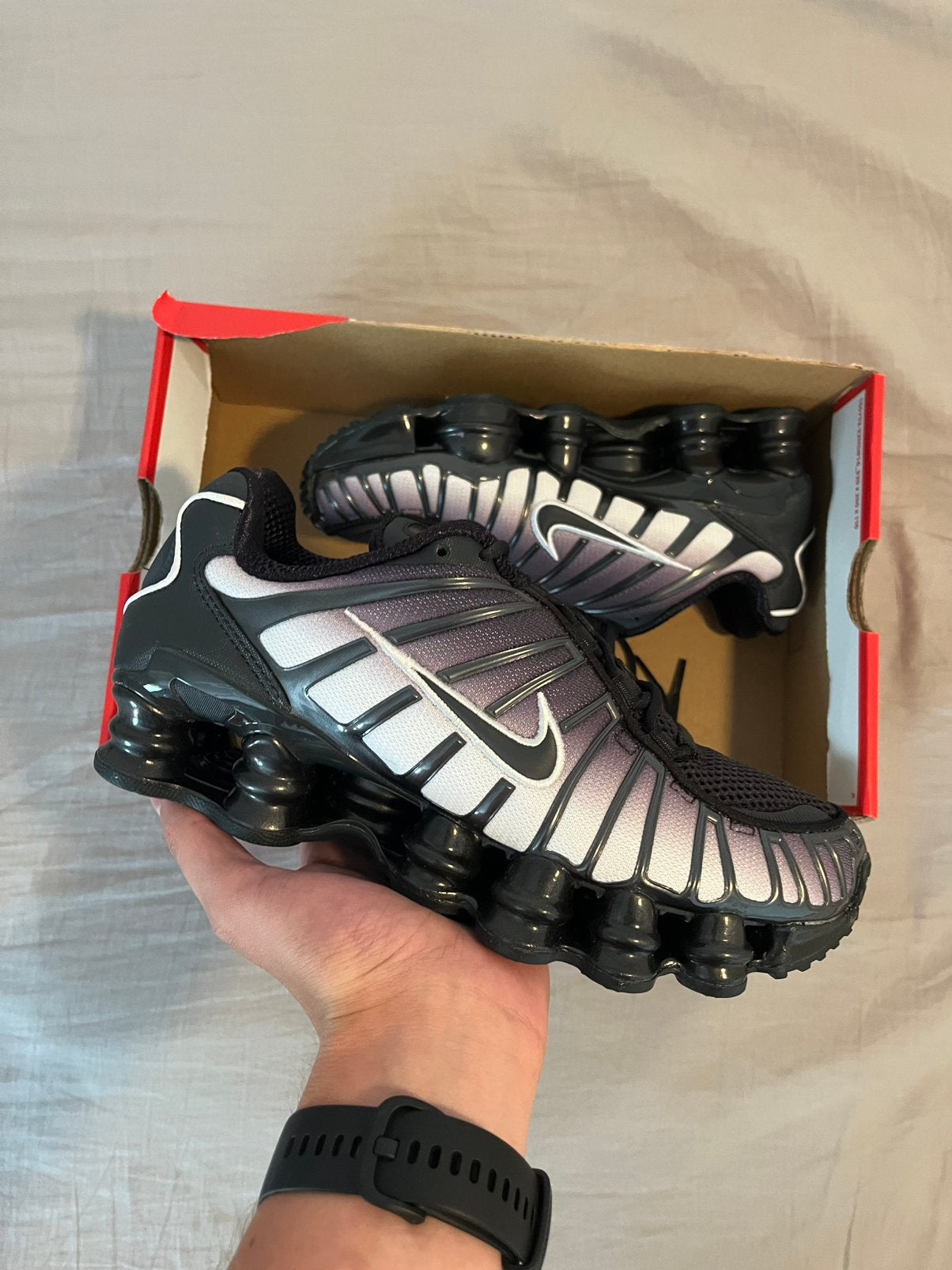 Nike Shox TL Zwart Wit - Maat 37.5, Ophalen of Verzenden, Nieuw, Zwart, Sneakers of Gympen