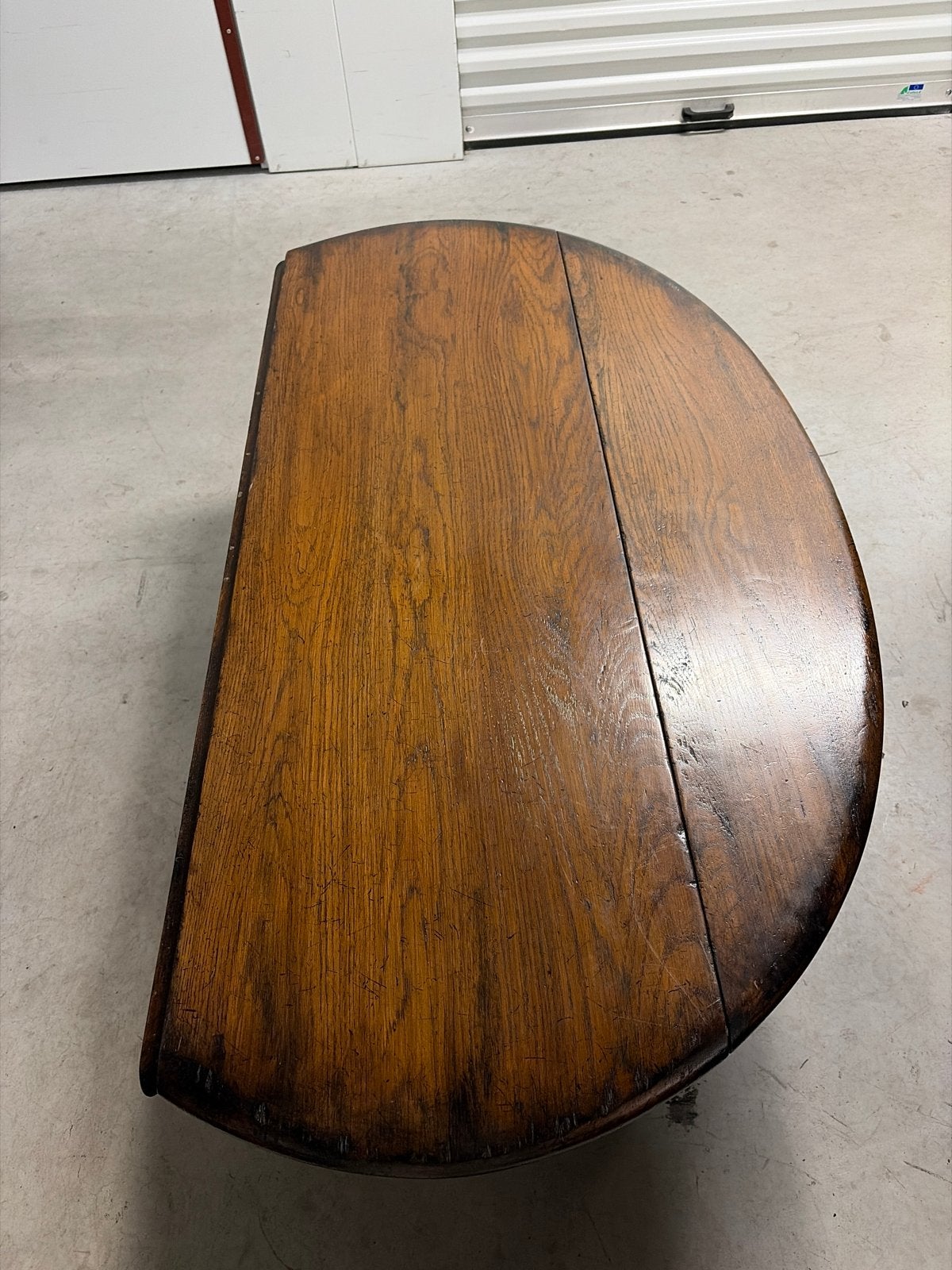 Antieke SALONTAFEL eikenhouten gateleg tafel, Ophalen