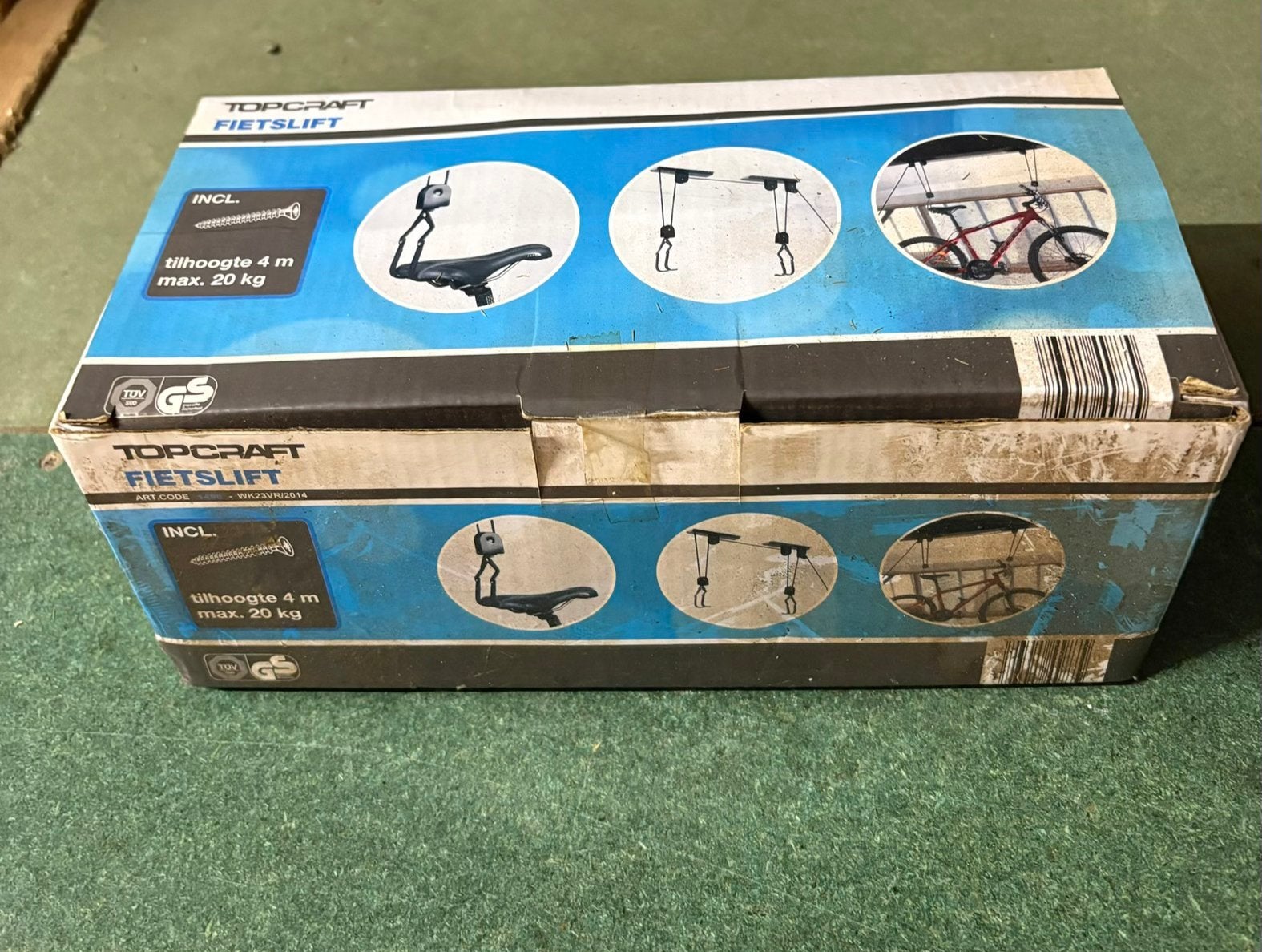 Topcraft Fietslift - Nieuw in doos, 4m tilhoogte, max 20kg, Ophalen of Verzenden, Nieuw