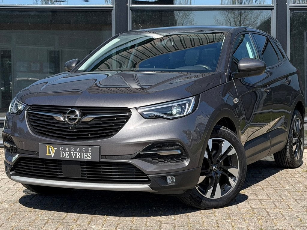 Opel Grandland X 1.6 Turbo Ultimate Aut Panoramadak Full Opt, Auto's, Opel, Gebruikt, Zwart, 4 cilinders, 181 pk