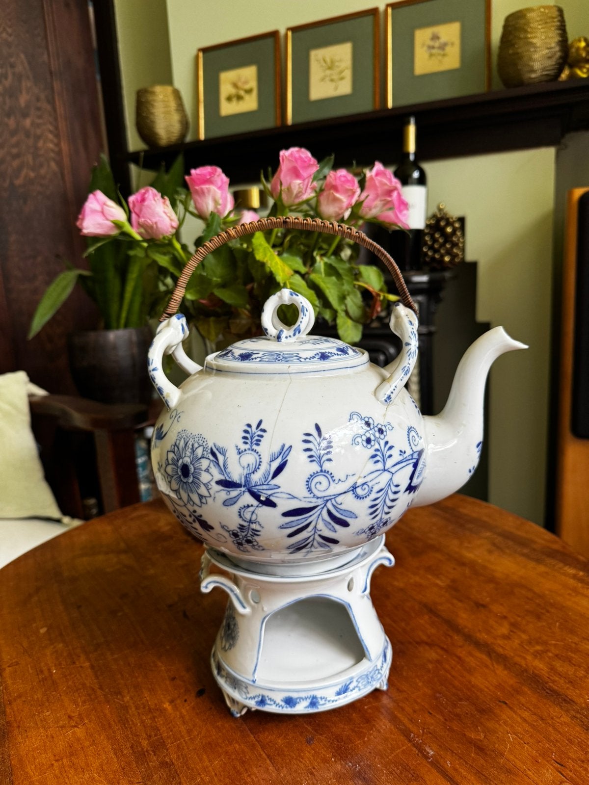 Antieke Meissen Theepot/ koffiepot, Ophalen of Verzenden