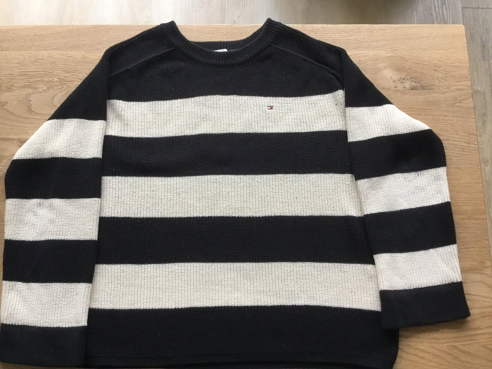 Prachtige katoenen gestreepte trui, maat XL, Tommy Hilfiger, Kleding | Dames, Ophalen of Verzenden, Zo goed als nieuw, Maat 46/48 (XL) of groter