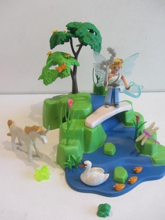 Playmobil Feeëntuin  met eenhoorn en zwaan – 4148, Ophalen of Verzenden, Gebruikt, Los playmobil