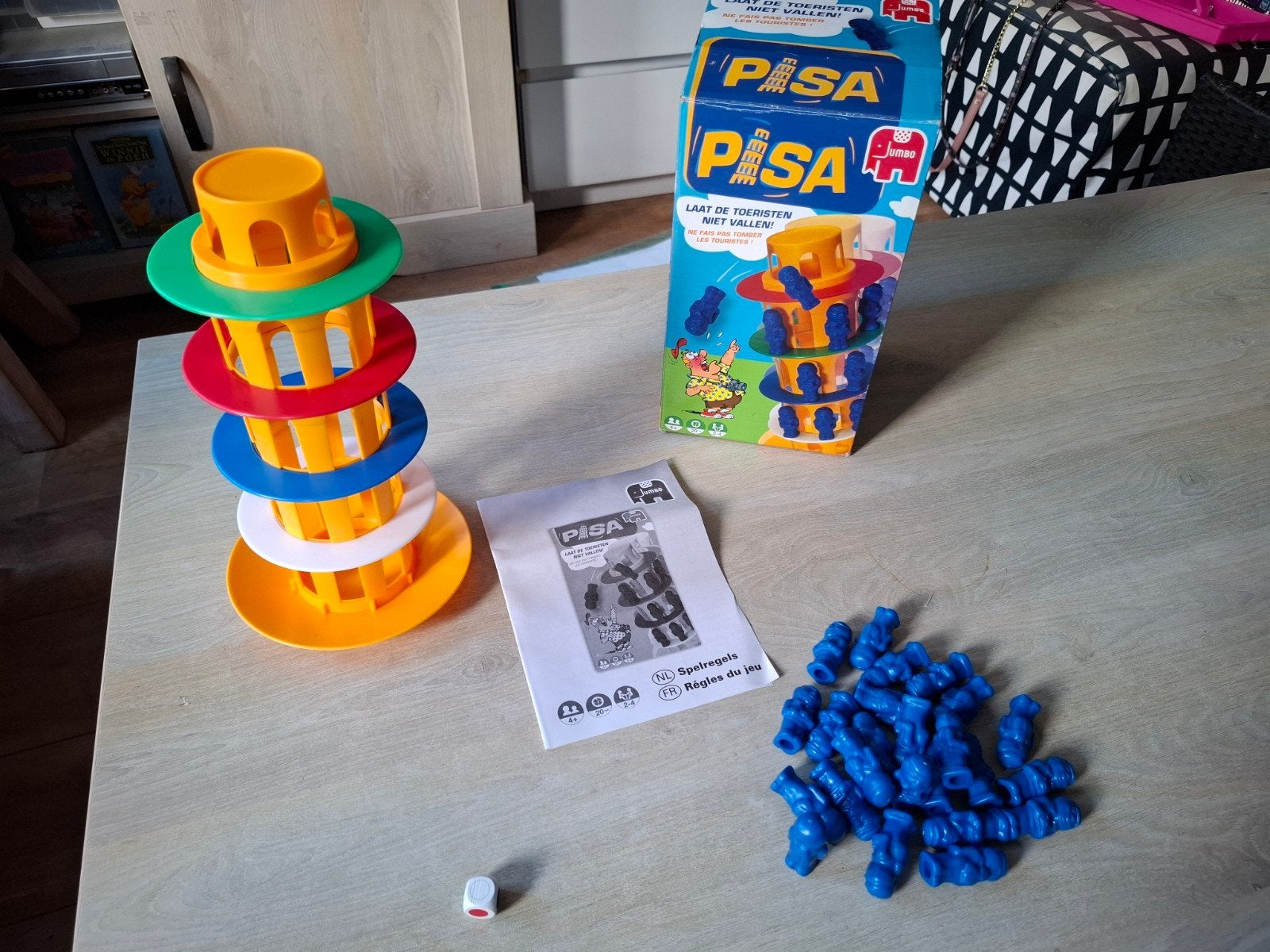 Pisa Jumbo Spel - Laat de Toeristen Niet Vallen!, Hobby en Vrije tijd, Gezelschapsspellen | Bordspellen, Gebruikt, Westelijke Havendijk 15, 4703 RA Roosendaal, Nederland