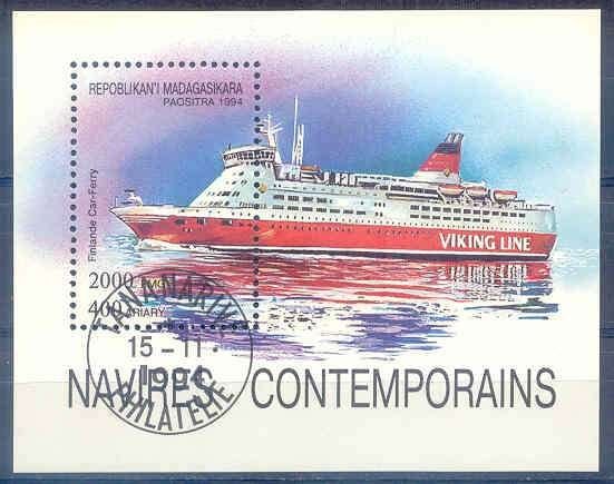 Madagaskar 1994 M1759 blok 264 gest., Ophalen of Verzenden, Overige landen, Gestempeld
