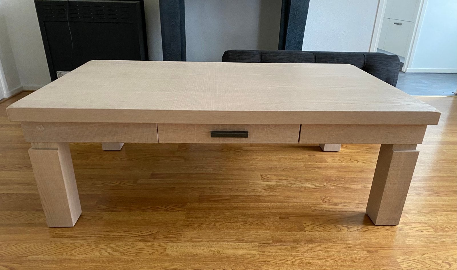 Salon tafel Kaprun licht eiken 130x80cm, als nieuw!, Huis en Inrichting, Ophalen, 100 tot 150 cm, Eikenhout, 50 tot 100 cm
