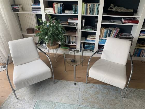 2x Harvink Columbus fauteuils, Huis en Inrichting, Ophalen, Zo goed als nieuw, Twee
