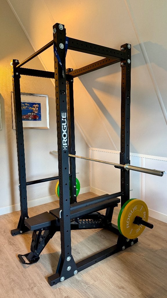 Rogue RML-390F Flat Foot MLite Rack + toebehoren Z.G.A.N., Ophalen, Zo goed als nieuw, Metaal, Krachtstation