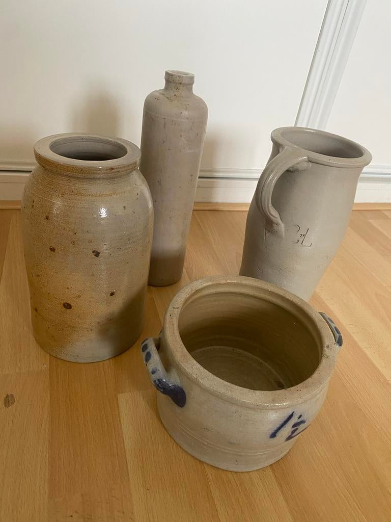 4 oude Keulse potten, Antiek en Kunst, Ophalen