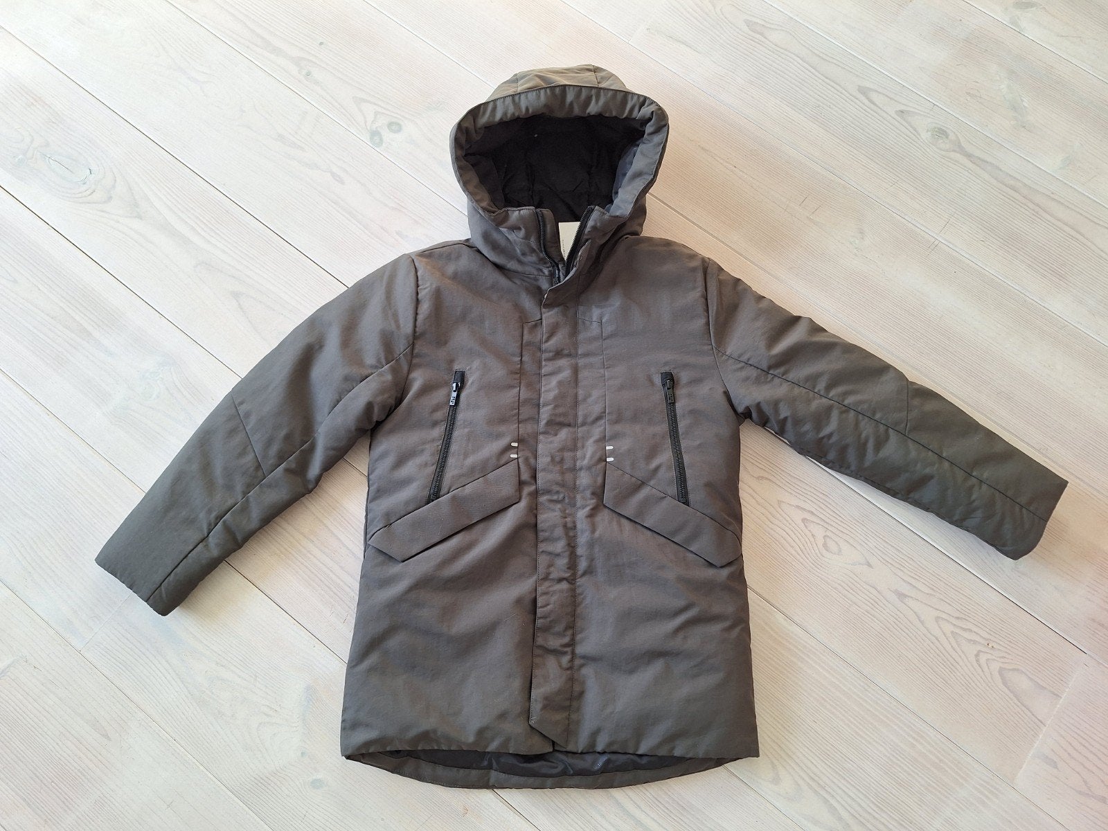 Groene winterjas maat 158-164 NIEUW, Kinderen en Baby's, Ophalen of Verzenden