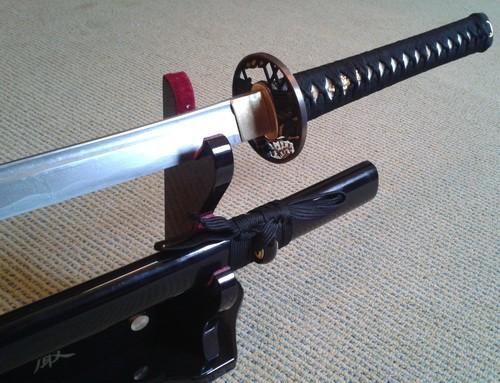 Snake katana van damast staal, zwaard, sabel, mes, dolk, Verzamelen, Militaria | Algemeen, Ophalen of Verzenden, Overige soorten