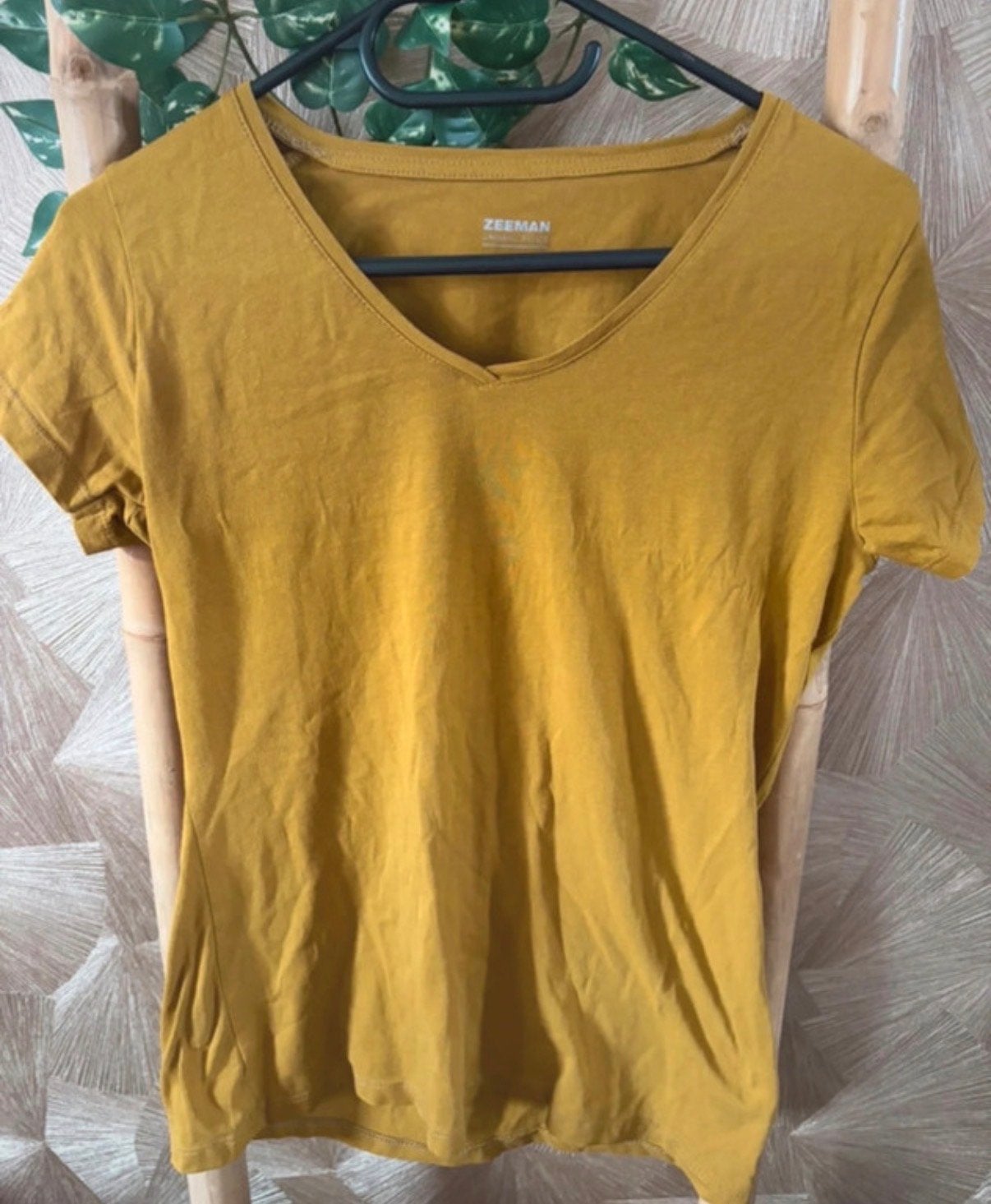 Zeeman Dames T-shirt Maat 40, Maat 38/40 (M), Geel, Ophalen of Verzenden, Korte mouw
