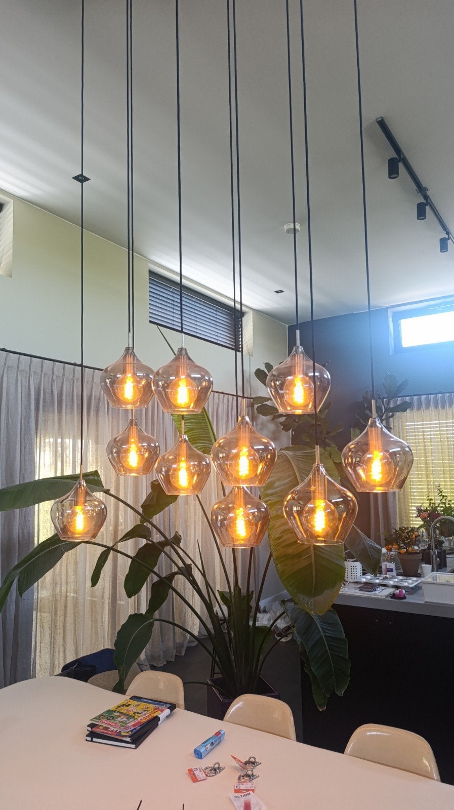 Light & Living Rakel Hanglamp - Antiek Brons/Smoke - 10L, Ophalen of Verzenden, Zo goed als nieuw, Minder dan 50 cm