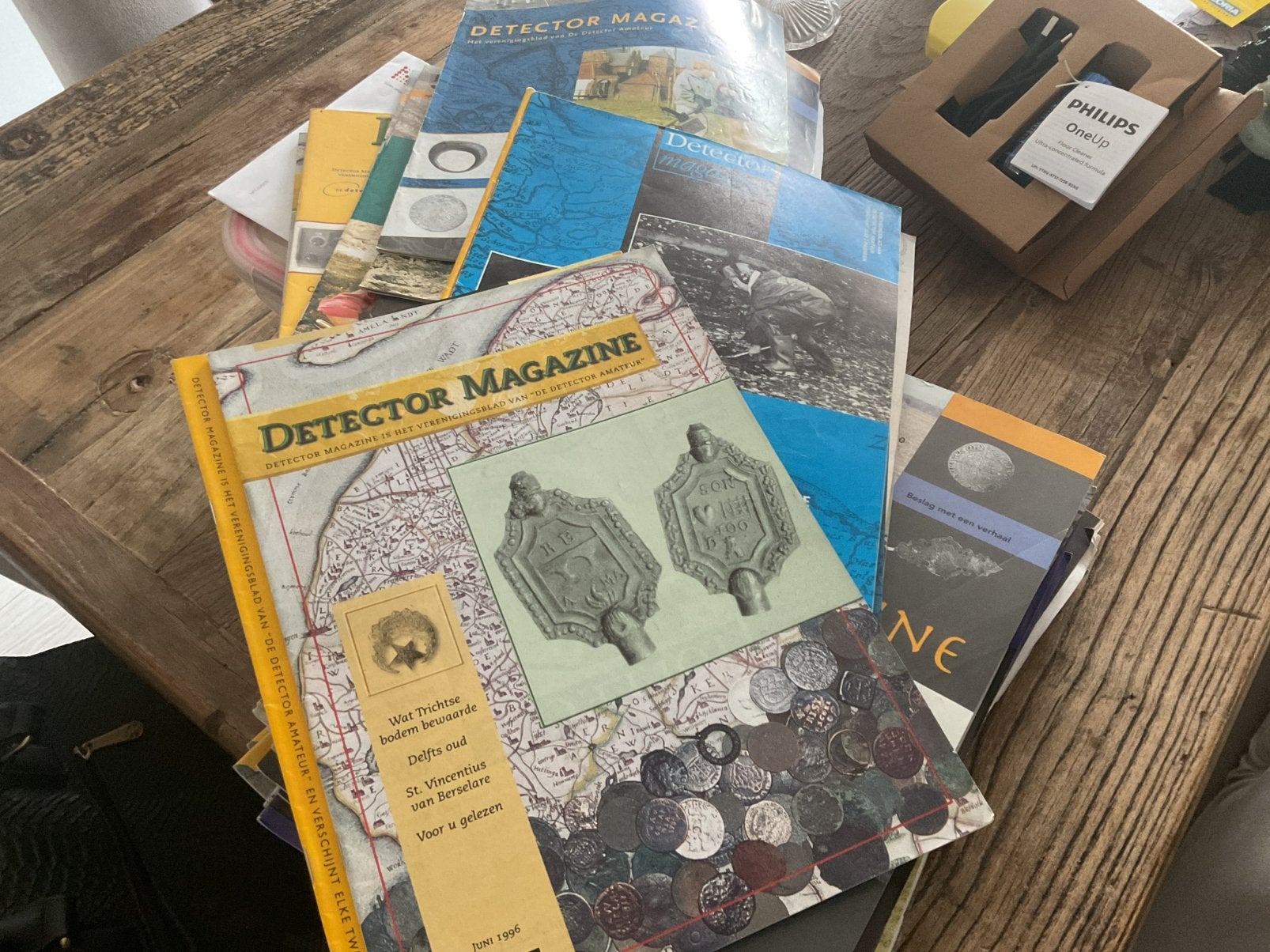 Metaal detector, Ophalen, Zo goed als nieuw