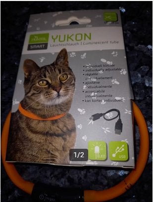 Verlichte halsband, oplaadbaar., Dieren en Toebehoren, Ophalen of Verzenden, Nieuw