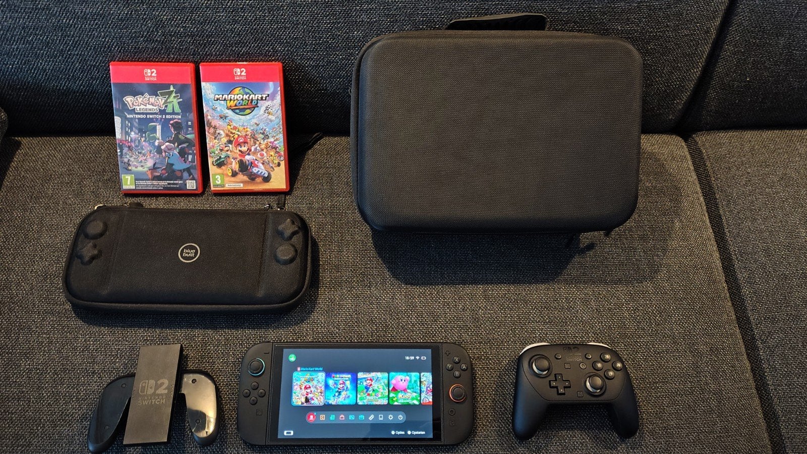 Nintendo Switch 2 Compleet met Pro Controller en Games, Switch 2019 Upgrade, Met games, Met 2 controllers, Ophalen of Verzenden