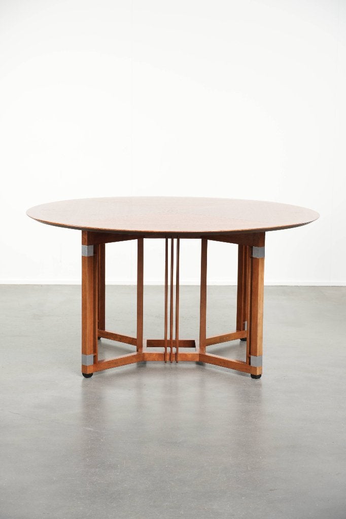 Ronde vintage Art Deco design eettafel van Schuitema voor 4p, Ophalen, Gebruikt, Art deco, .