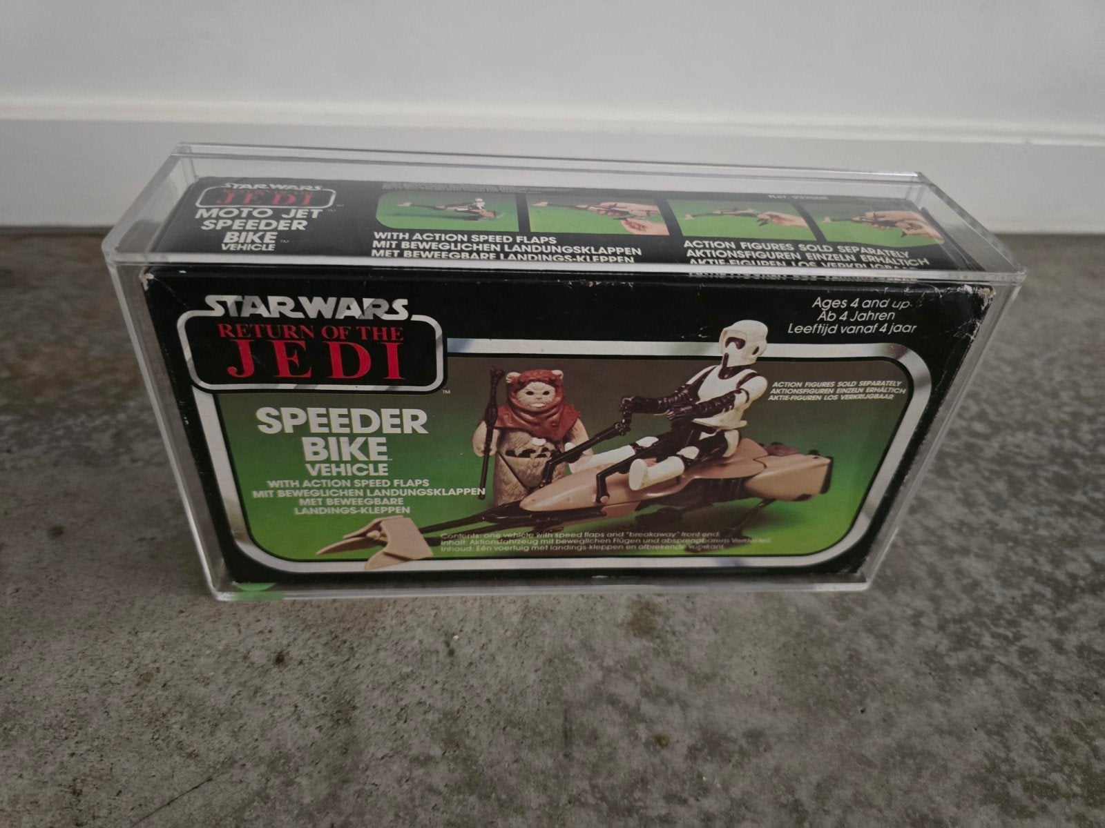 Star wars vintage Speederbike 3logo Moto Jet, Ophalen of Verzenden, Actiefiguurtje