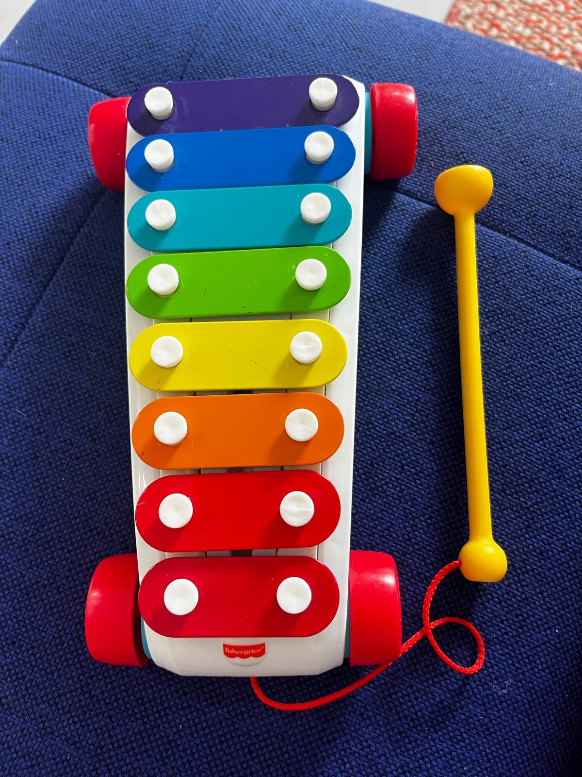 Fisher-Price Xylofoon met wieltjes, Ophalen of Verzenden, Gebruikt, Overige typen, Met geluid