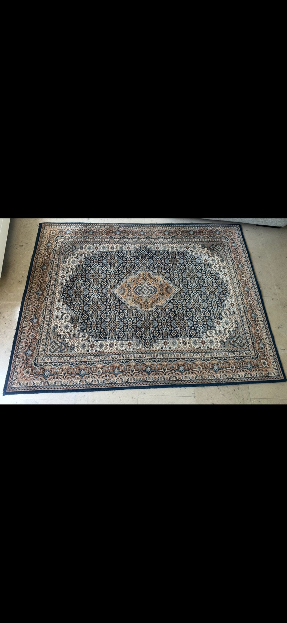 Prachtig Bidjar tapijt - 152x203cm, Ophalen, Gebruikt, Blauw, 150 tot 200 cm