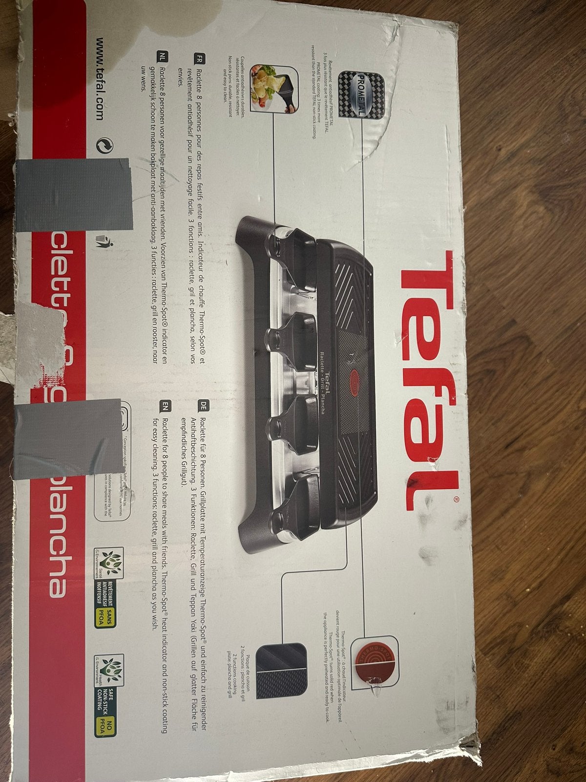 Gourmetstel Tefal 8 personen, Witgoed en Apparatuur, Gourmetstellen, Ophalen, Zo goed als nieuw, 8 personen of meer