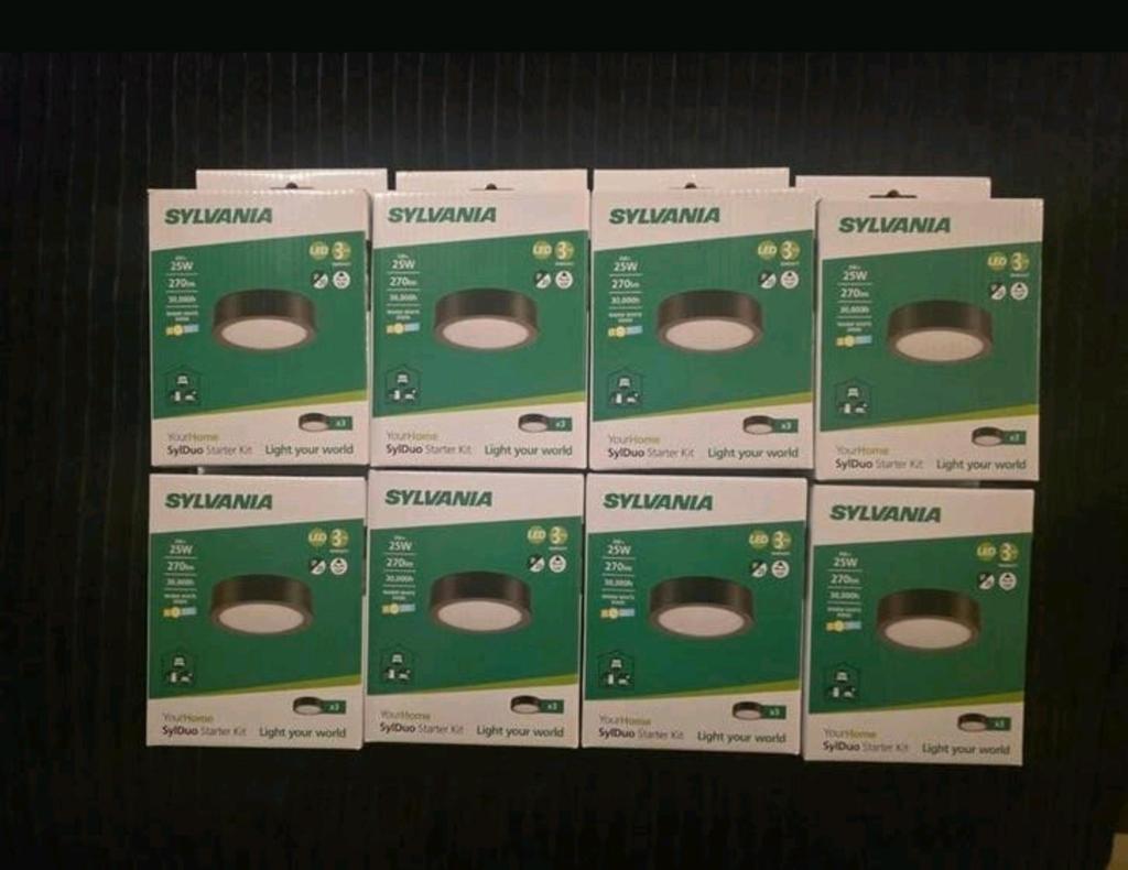 Sylvania SylDuo Starter Kit LED Inbouwspots (3 stuks), Ophalen, Led, Metaal of Aluminium, Nieuw