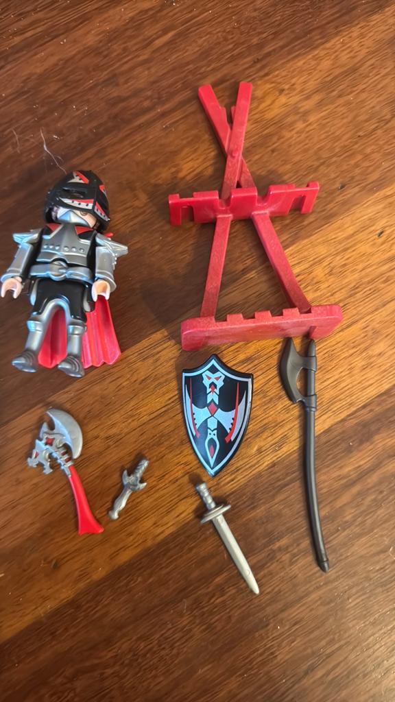 Playmobil Ridder met wapens en wapenrek - Set 5409, Ophalen of Verzenden, Gebruikt, Complete set