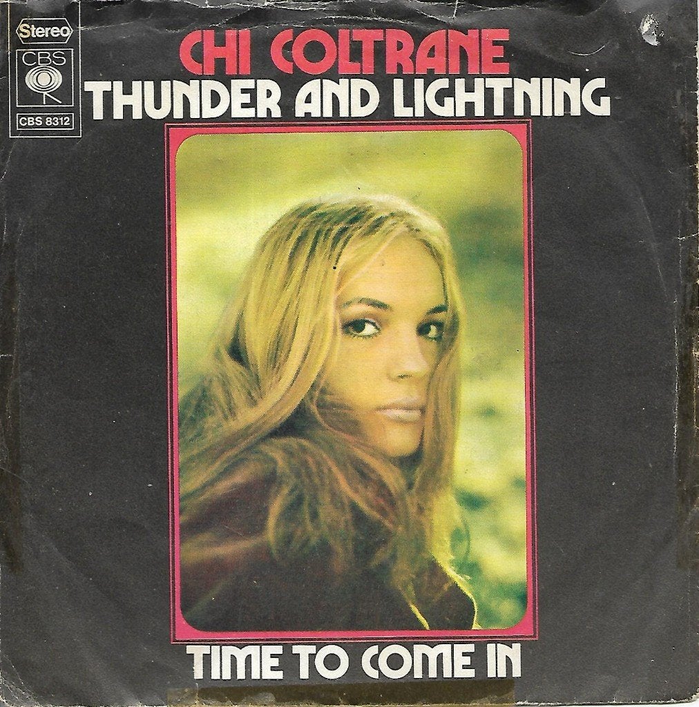 Chi Coltrane - Thunder and lightning, Cd's en Dvd's, Vinyl Singles, Gebruikt, 10 inch, Single, Pop
