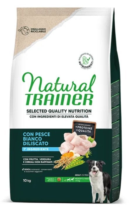 Natural trainer witvis 10kg natuurlijke ingrediënten > 11 kg, Ophalen of Verzenden, Hond