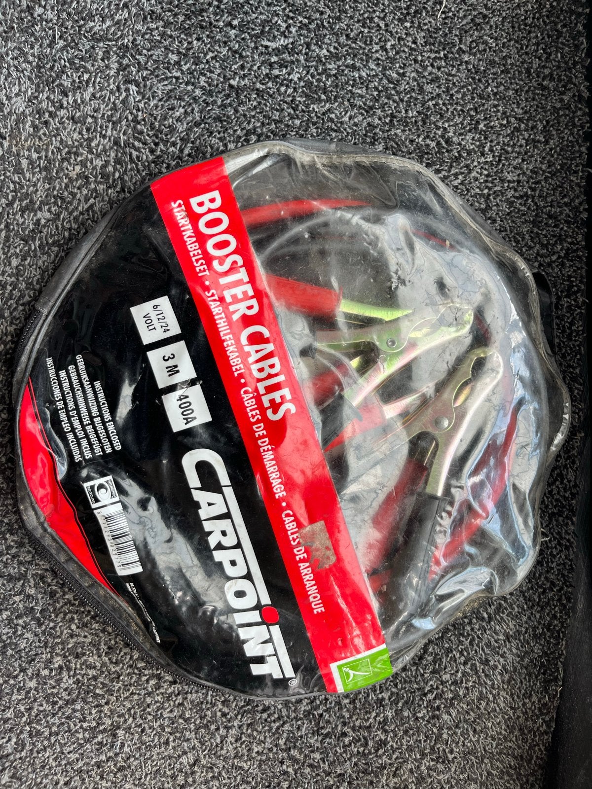 Carpoint Startkabels 3M 400A - Voor 6/12/24 Volt, Ophalen, Nieuw