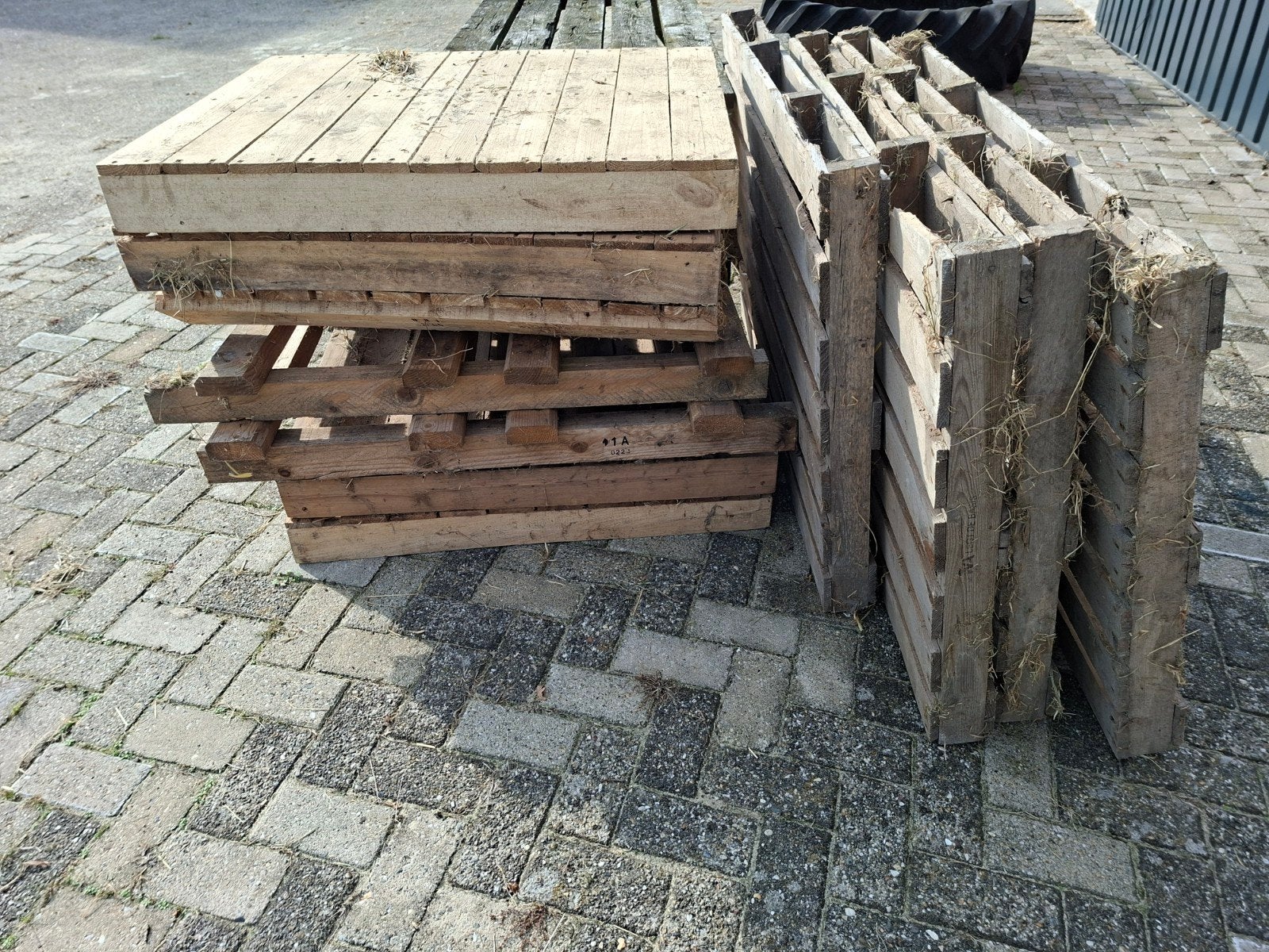 Gebruikte houten pallets of brandhout, Ophalen, Gebruikt, 100 cm of meer, 60 cm of meer