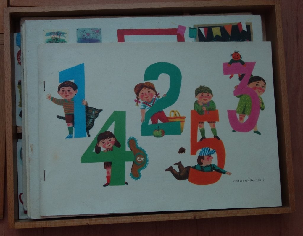 Vintage Educatieve Platen van Montesori school voor Kinderen, Ophalen of Verzenden