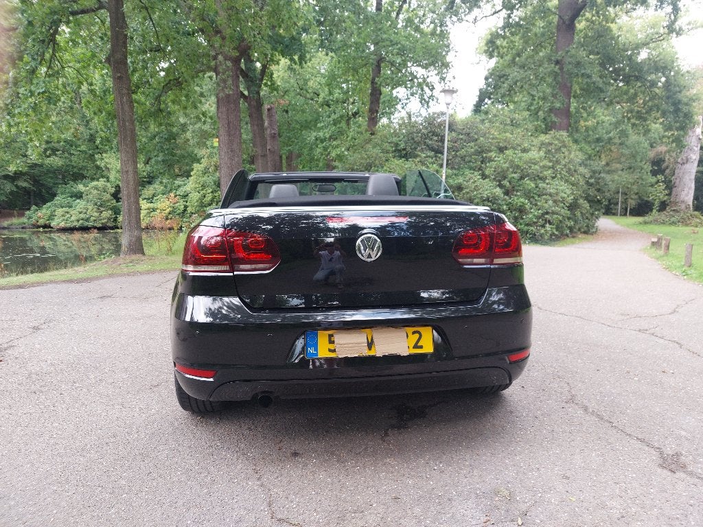 Volkswagen Golf 1.2 TSI 77KW BMT Cabrio 2011 Zwart Coll.item, Dealer onderhouden, Achterwielaandrijving, 4 cilinders, Cabriolet